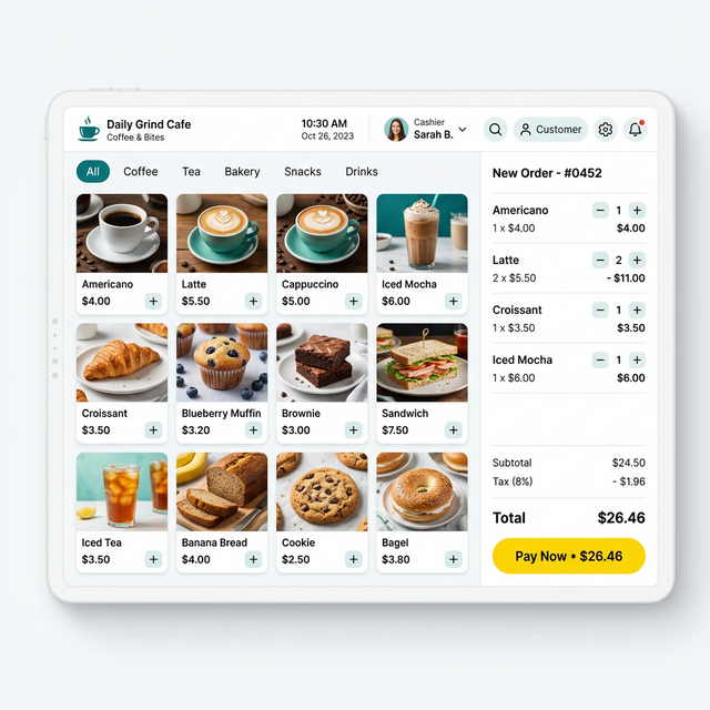 Mockup Aplikasi Kasir POS ANQARA